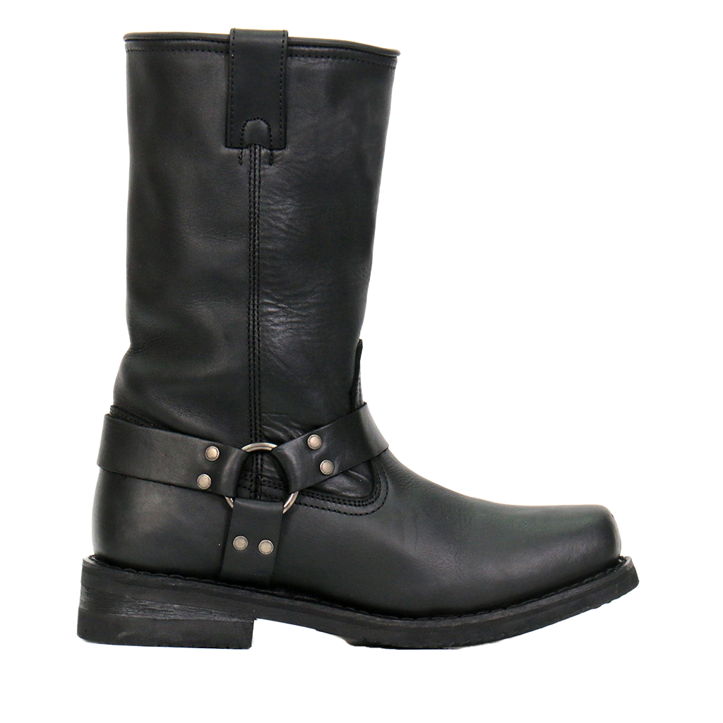 11-Inch Harness Boots in Black