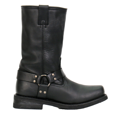 11-Inch Harness Boots in Black