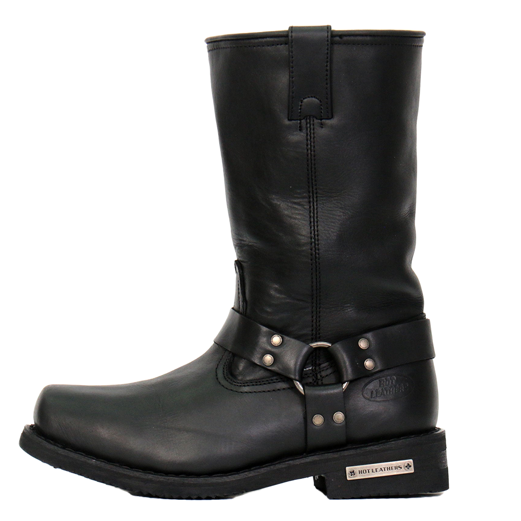 11-Inch Harness Boots in Black