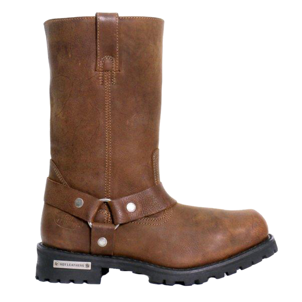 11-Inch Harness Boots in Rust Brown