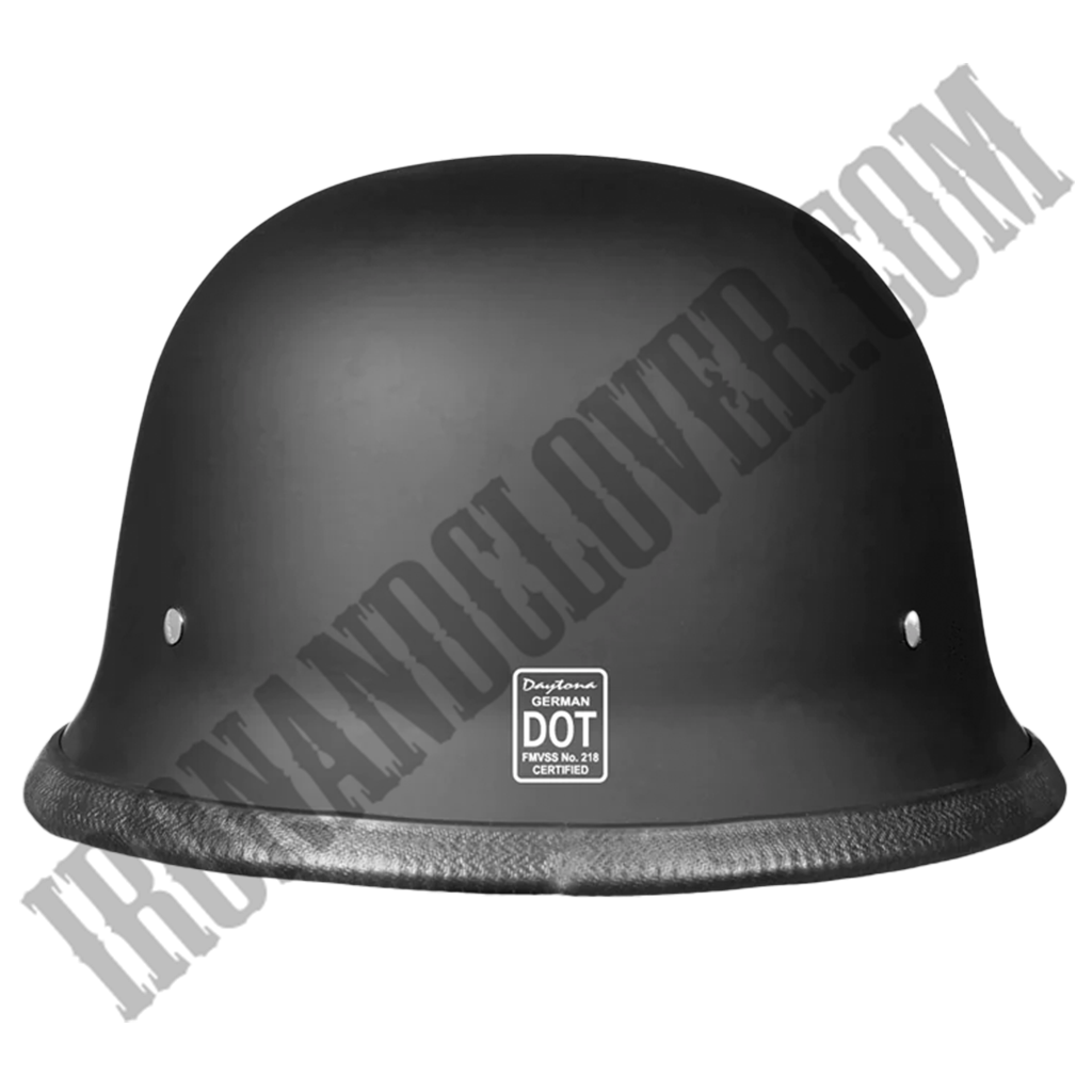 Daytona German Helmet in Dull Black