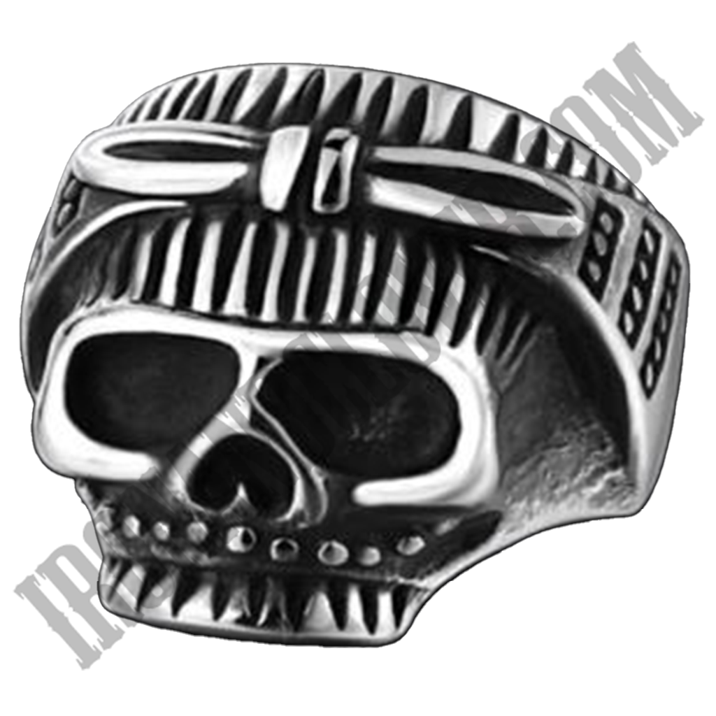 Biker Chick Skull Ring