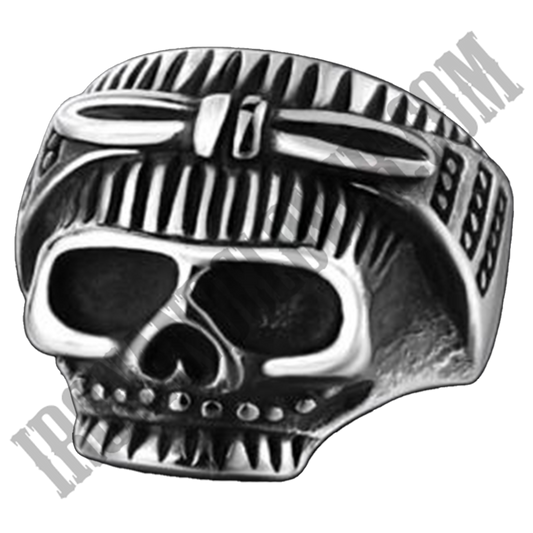 Biker Chick Skull Ring