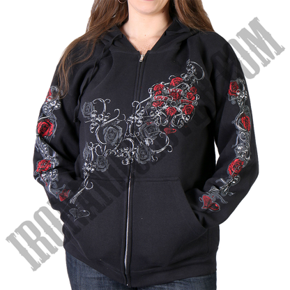 Live, Love, Ride & Roses Hoodie