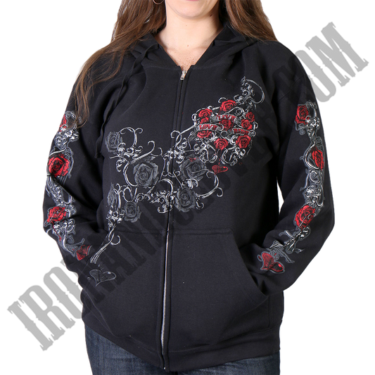 Live, Love, Ride & Roses Hoodie