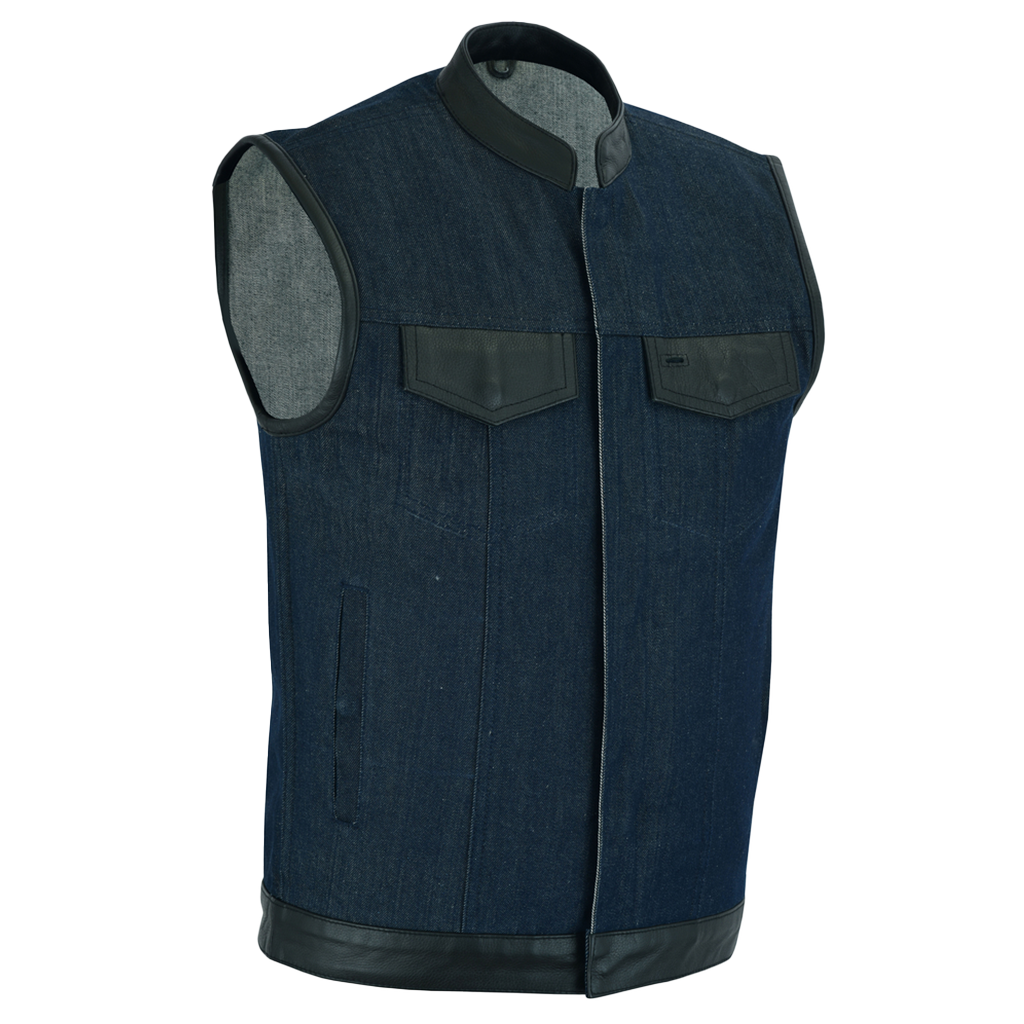 Raw Blue Denim Vest