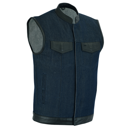 Raw Blue Denim Vest