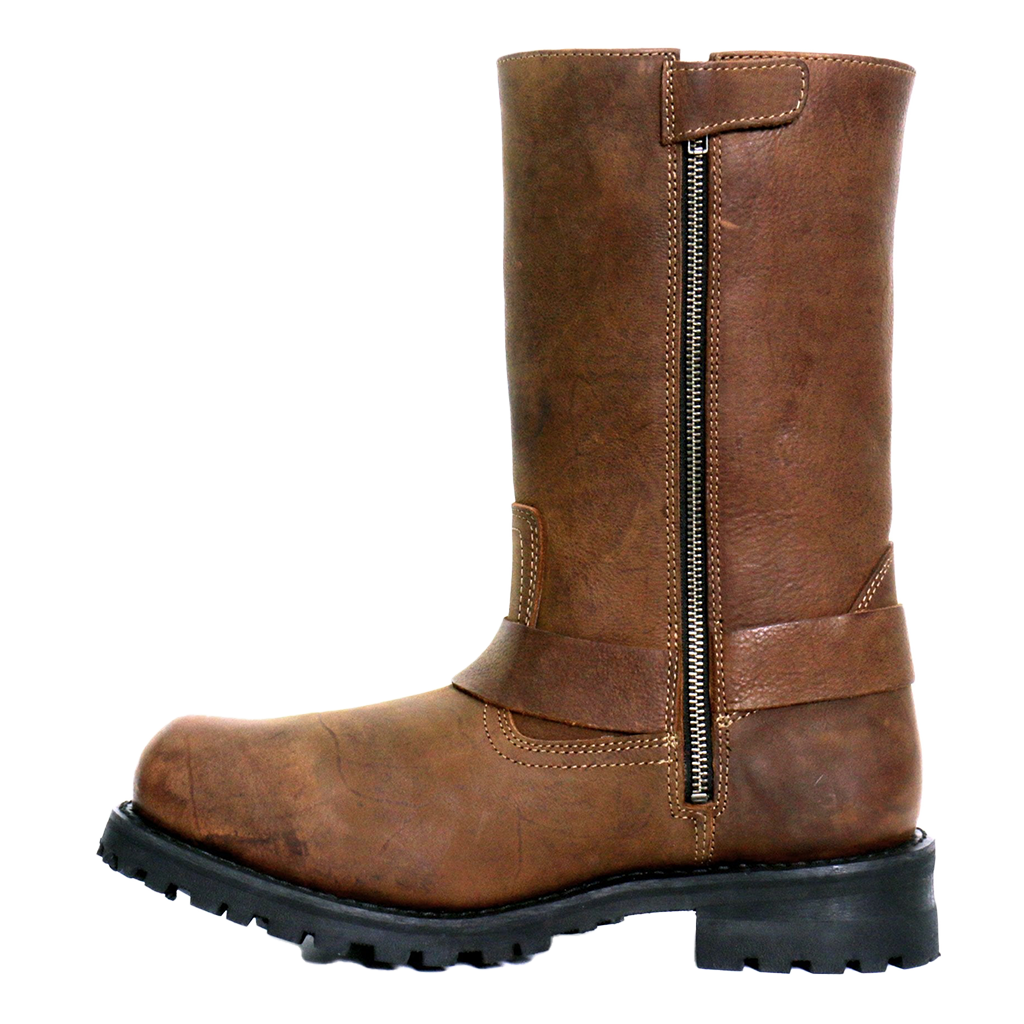 11-Inch Harness Boots in Rust Brown