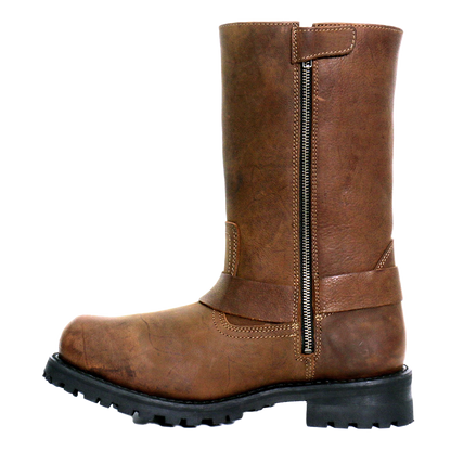 11-Inch Harness Boots in Rust Brown