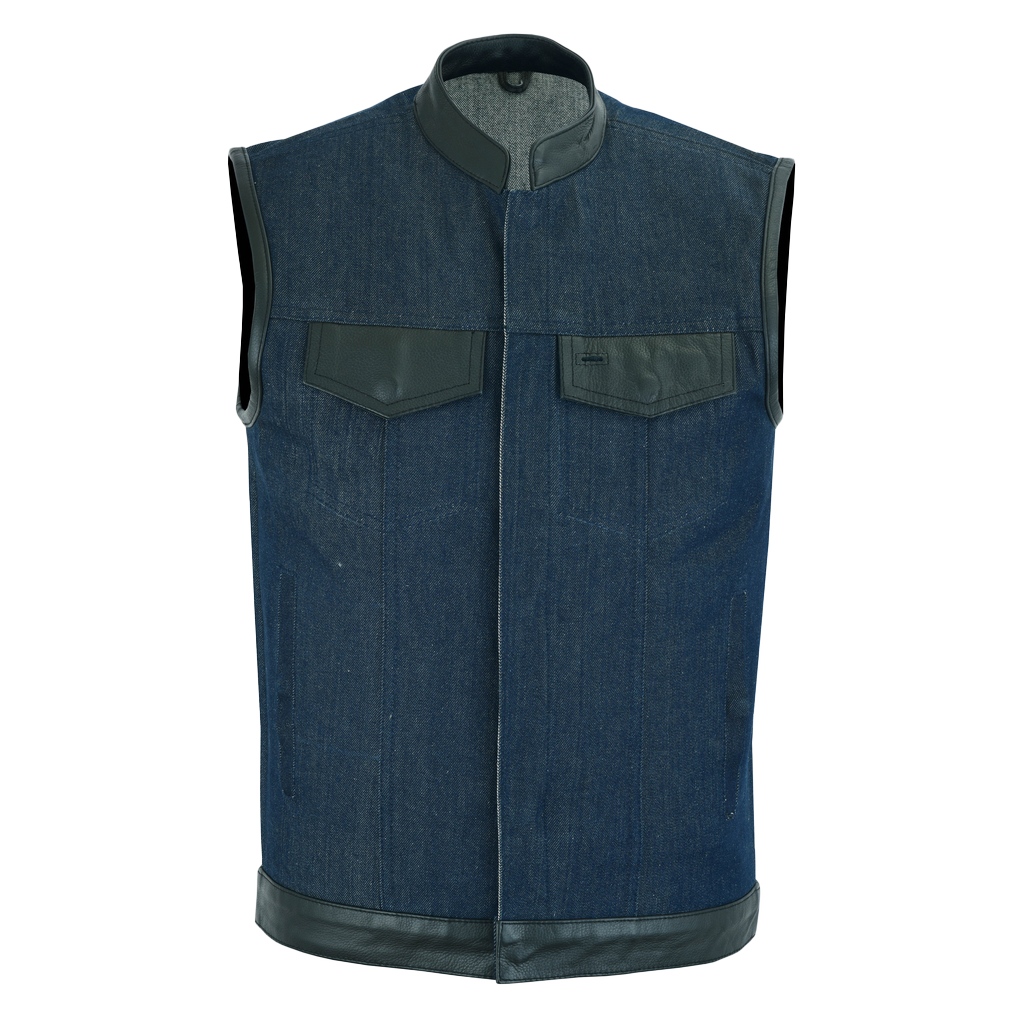 Raw Blue Denim Vest