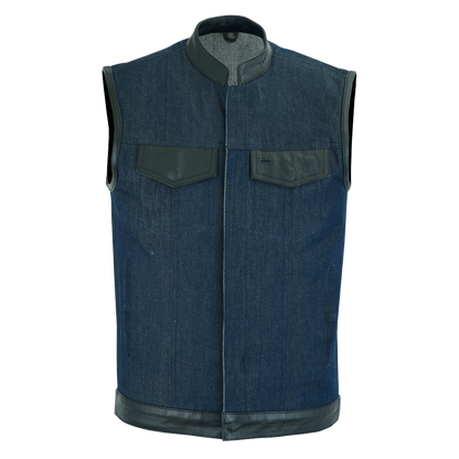 Raw Blue Denim Vest