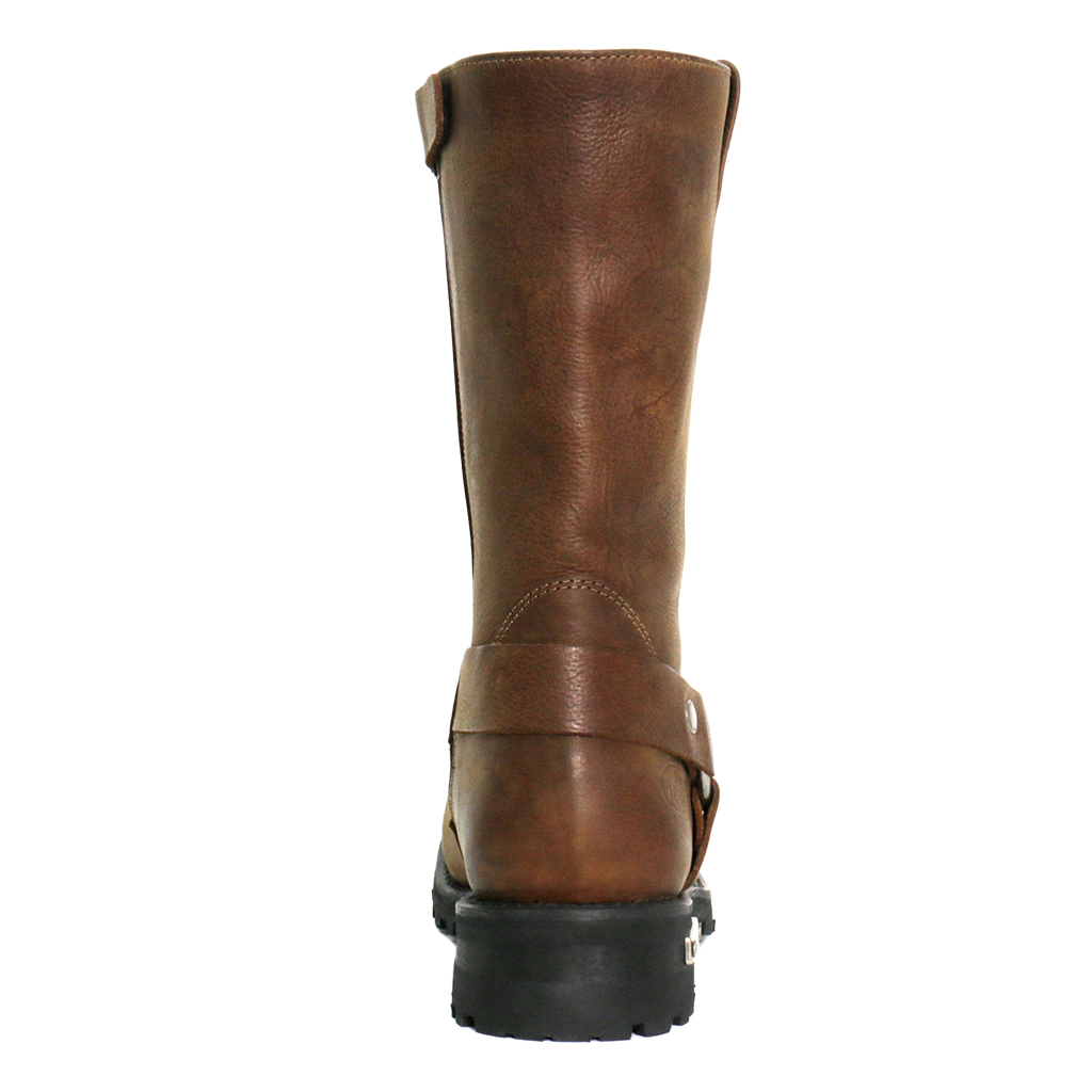 11-Inch Harness Boots in Rust Brown