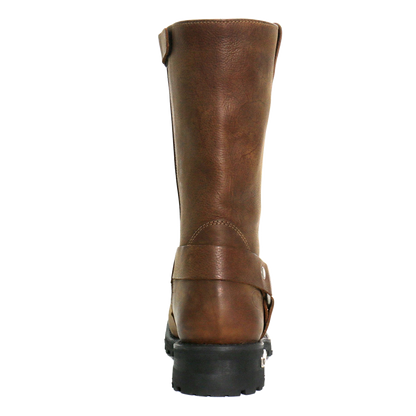 11-Inch Harness Boots in Rust Brown