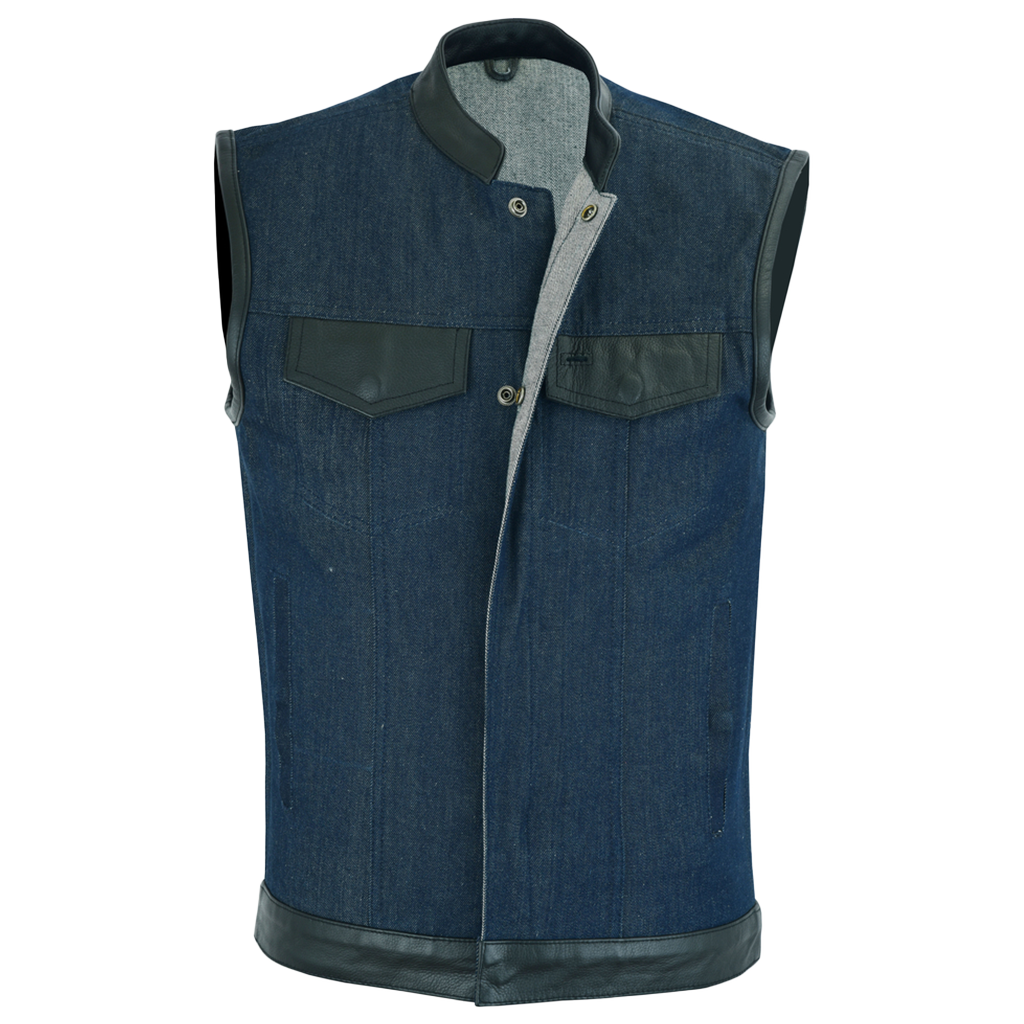 Raw Blue Denim Vest