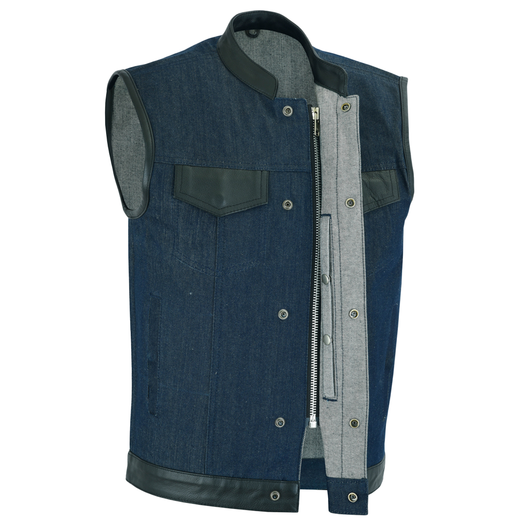 Raw Blue Denim Vest