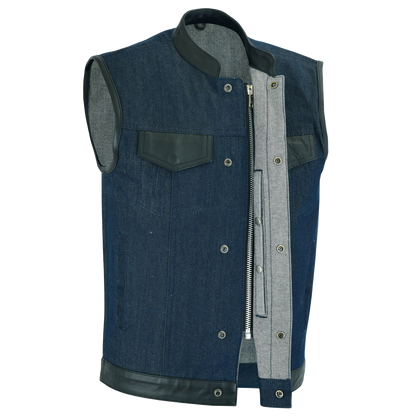 Raw Blue Denim Vest