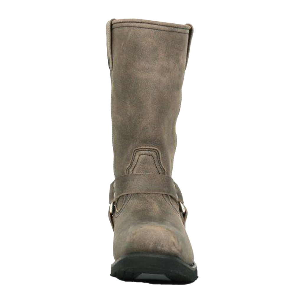 11-Inch Harness Boots in Stone Wash Brown