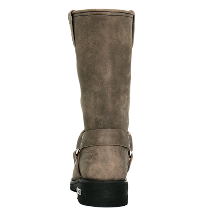 11-Inch Harness Boots in Stone Wash Brown