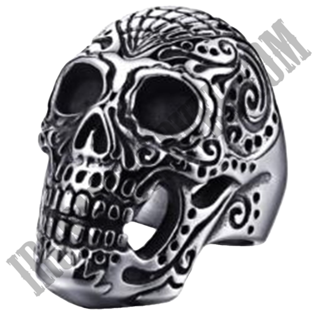 Large Sugar Skull Ring