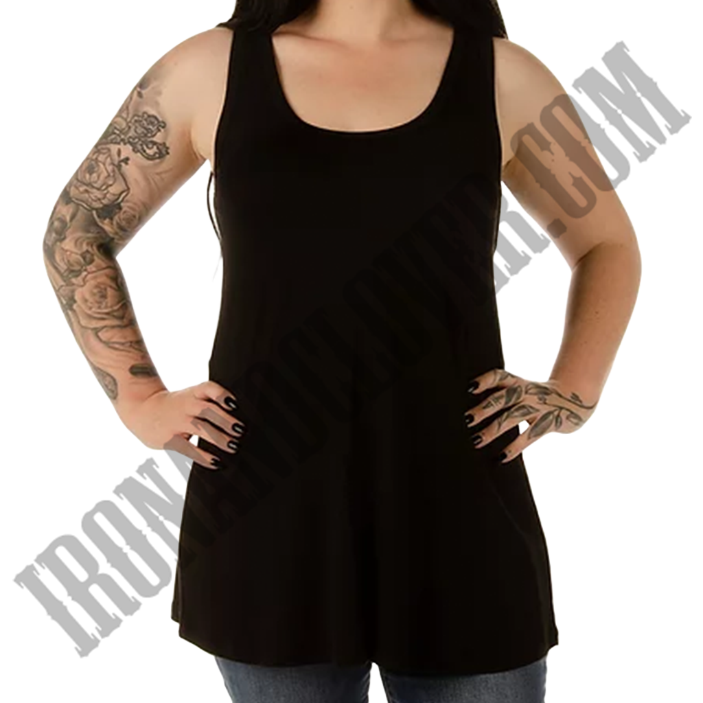 Basic Black Tank with Lace Back