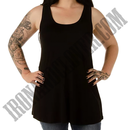 Basic Black Tank with Lace Back