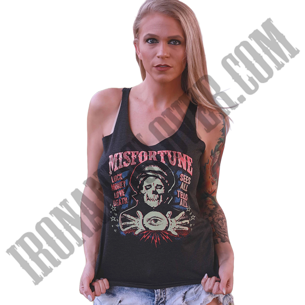 Misfortune Unfinished Racerback Tank Top