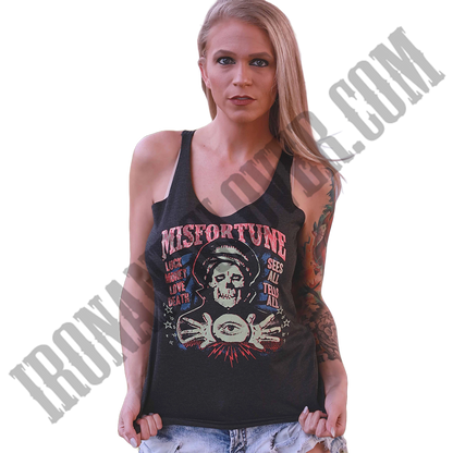 Misfortune Unfinished Racerback Tank Top