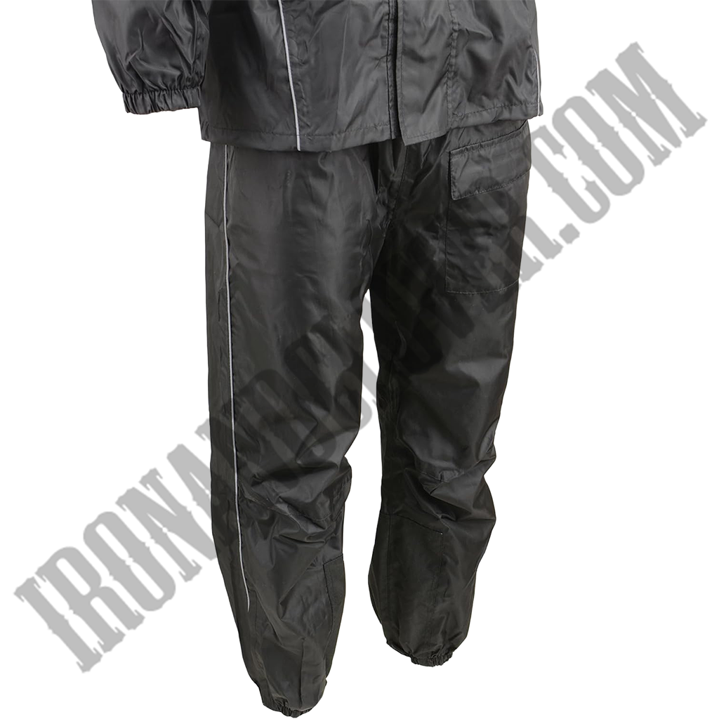 Men's Lightweight Oxford Rain Suit in Black