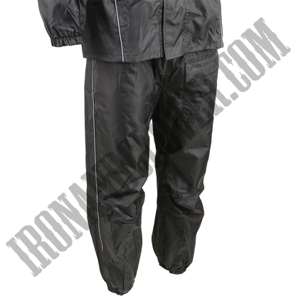 Men's Lightweight Oxford Rain Suit in Black