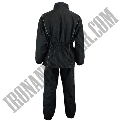 Unisex Rain Suit in All Black