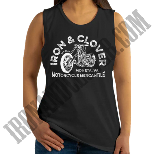 Vintage Style Iron & Clover Muscle Tee