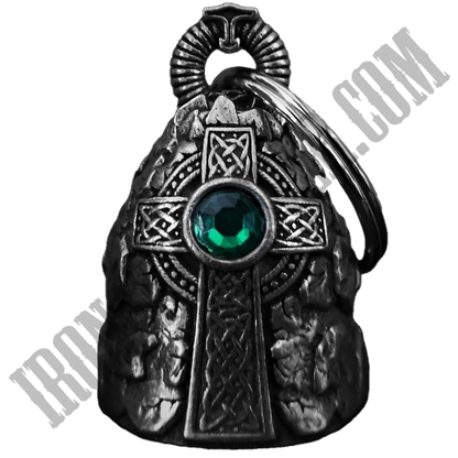 Celtic Cross with Emerald Bell