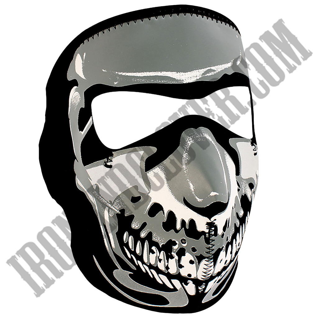 Chrome Skull Full Face Mask