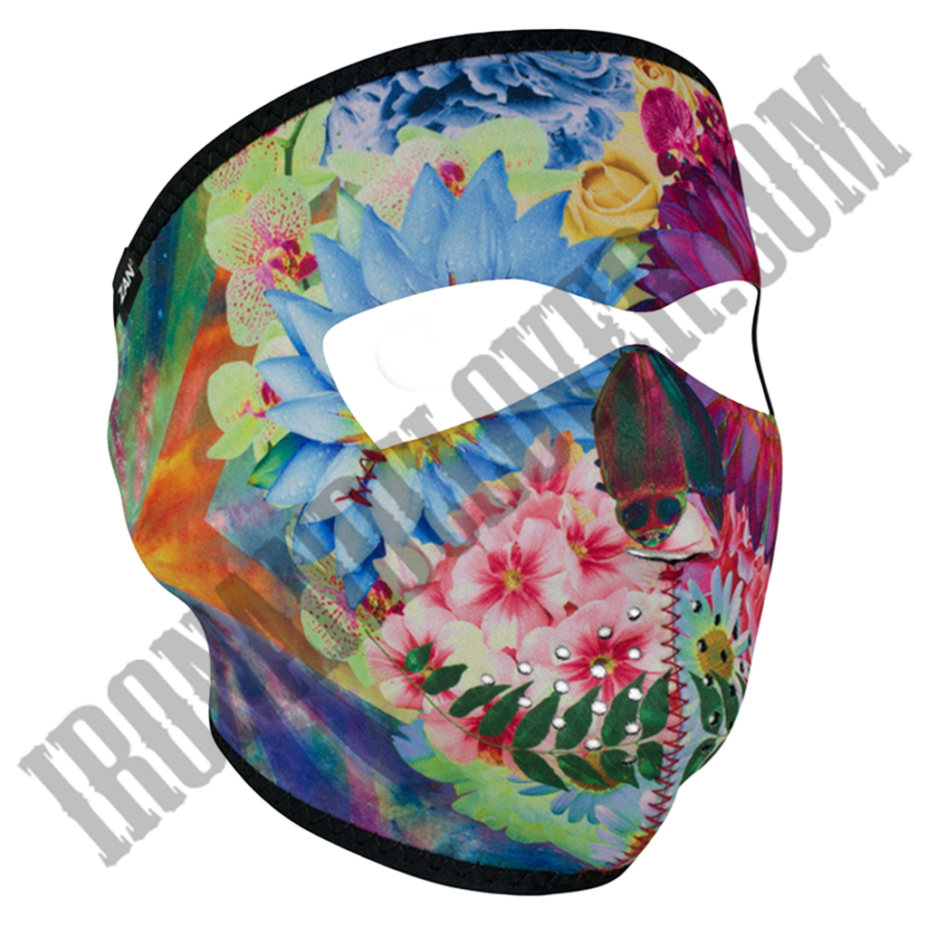 Flower Skull Full Face Mask