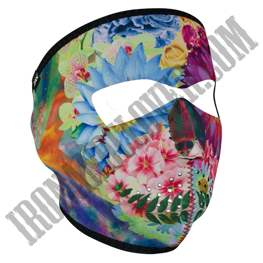 Flower Skull Full Face Mask