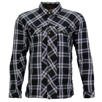 Armored Flannel Jacket in Black & White