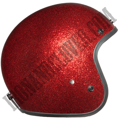 Daytona Cruiser with Visor in Red Metal Flake