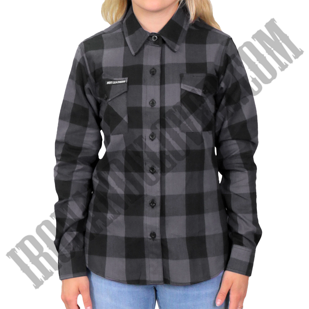 Flannel Shirt in Black & Gray