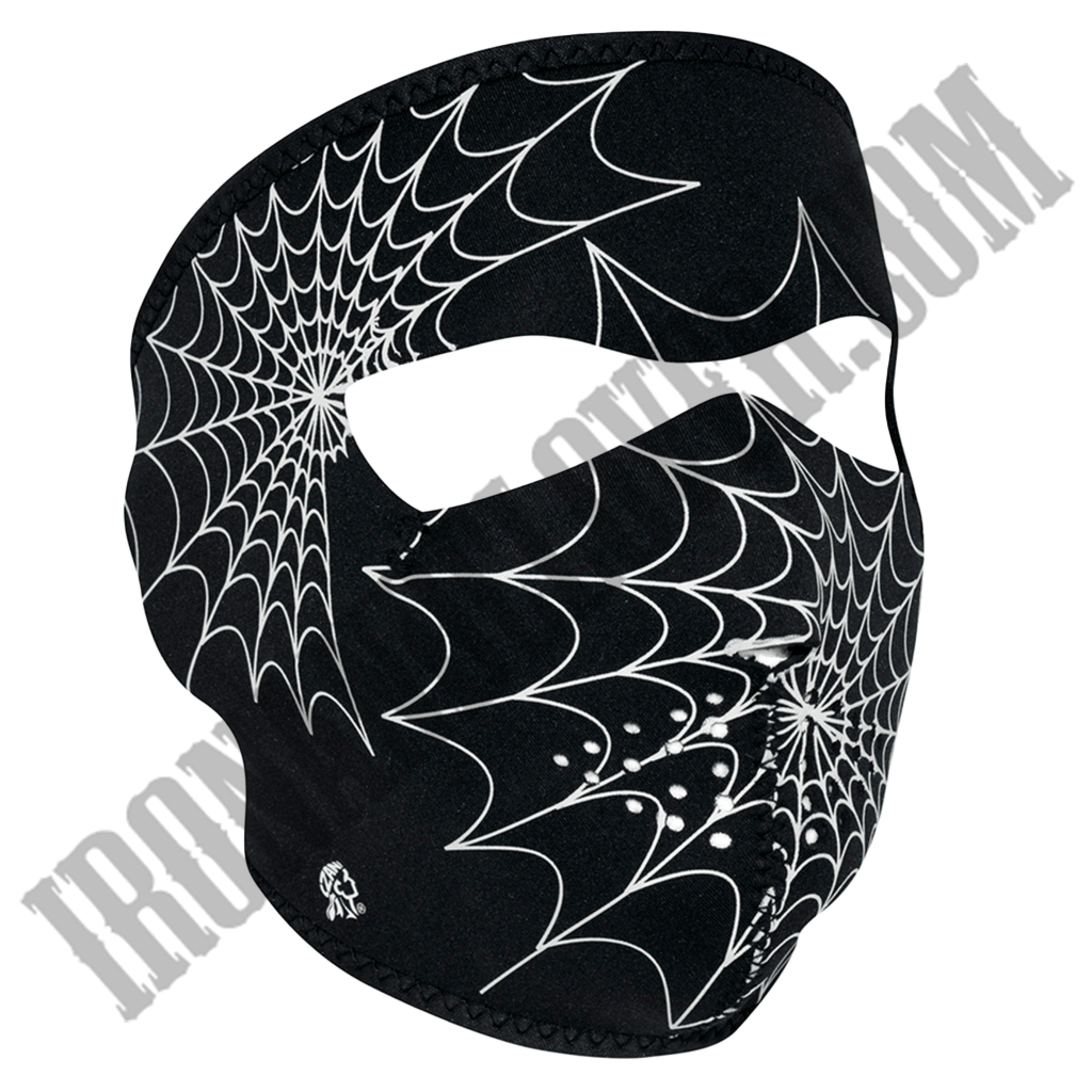 Spider Web Glow in the Dark Full Face Mask