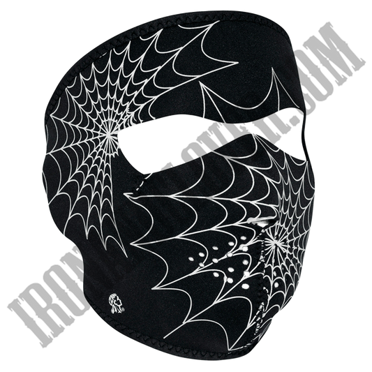 Spider Web Glow in the Dark Full Face Mask