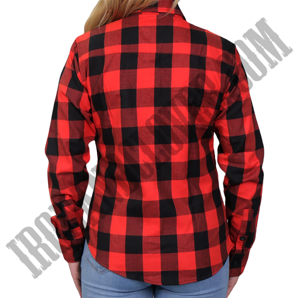 Flannel Shirt in Red & Black