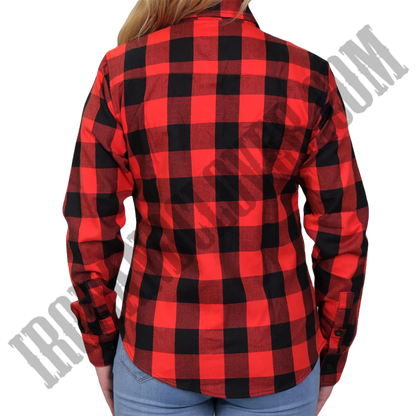 Flannel Shirt in Red & Black