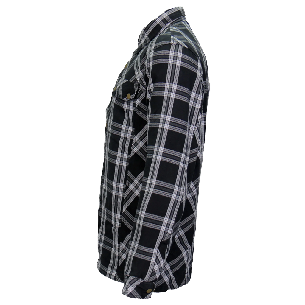 Armored Flannel Jacket in Black & White