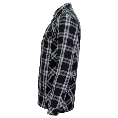 Armored Flannel Jacket in Black & White