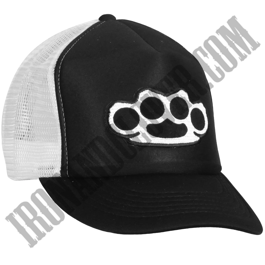 Knuckles Black & White Trucker Hat