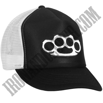 Knuckles Black & White Trucker Hat