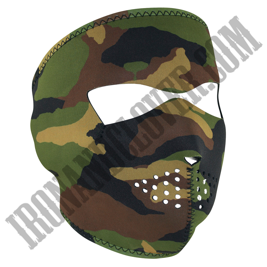 Woodland Camo Full Face Mask