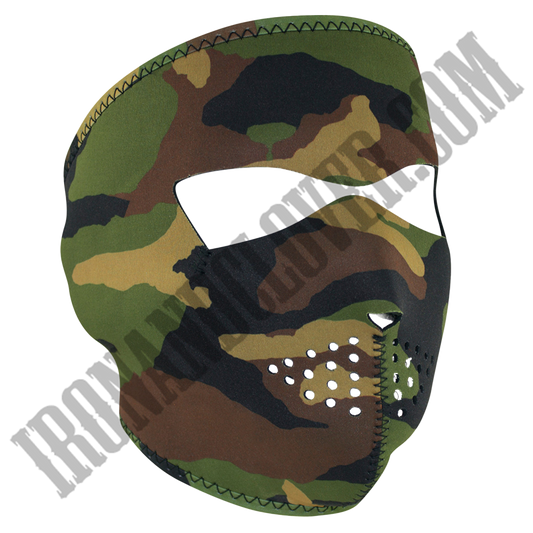 Woodland Camo Full Face Mask