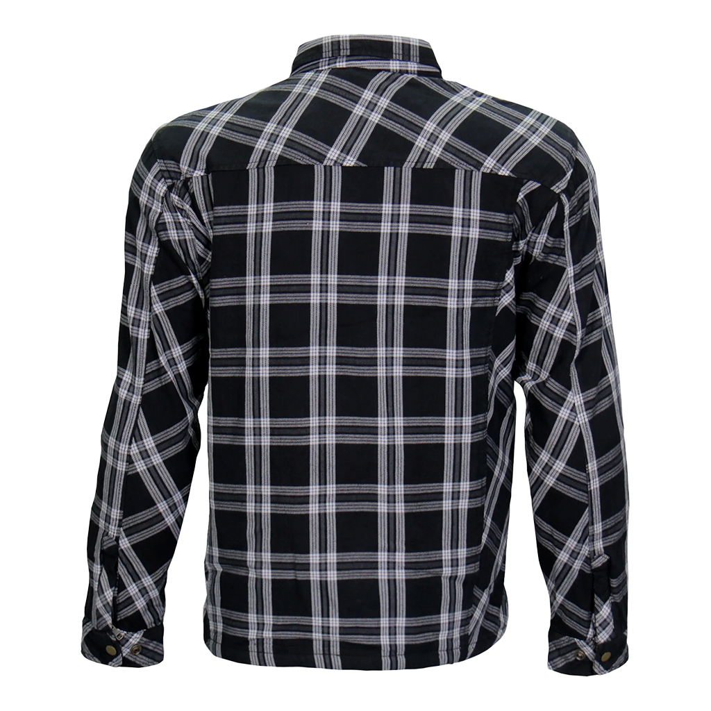 Armored Flannel Jacket in Black & White