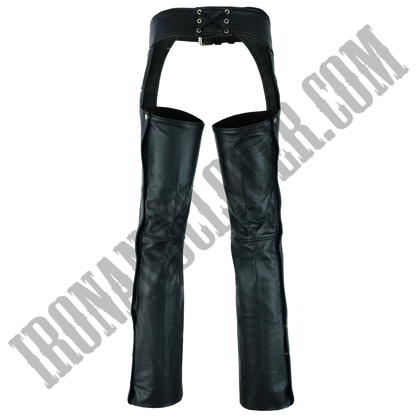 Classic Leather Chaps with Jeans Pockets in Tall